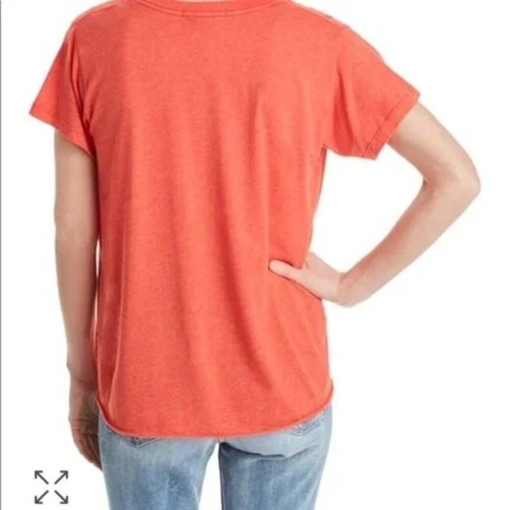 Wildfox Avoiding Adulting Orange V-Neck T-shirt - Picture 2 of 7